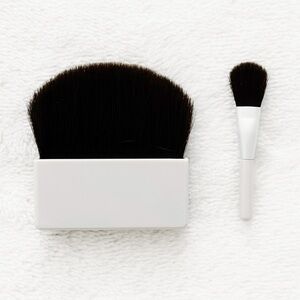 Muji Travel Portable Face Blush Contour & Eyeshadow Synthetic Makeup Brush Set